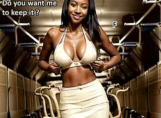 Ebony Milf Rides Interracial Cock Bent Over Train