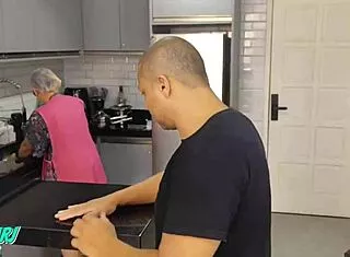 brazilian maid milf sucks big cock homemade facial cumshot turns lunch into cum meal