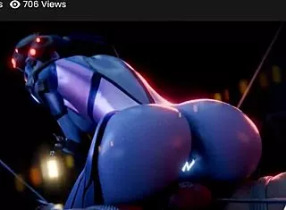 saga rides cock sucking while thicc goth squirrel gets anal pounded widowmaker style 🍑🔥😈