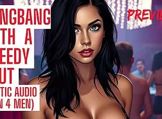 innocent teen gets gangbanged hard cum covered in amateur audio frenzy