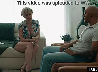 Granny counselor, wanna fuck black client in office?