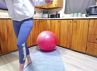 how does she hump that ball till squirting so hard?