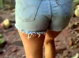 peruvian redhead takes stranger cum facial deep in wild jungle part 1