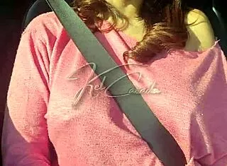 on our sp road trip i teased truckers flashing my slutty latina wife
