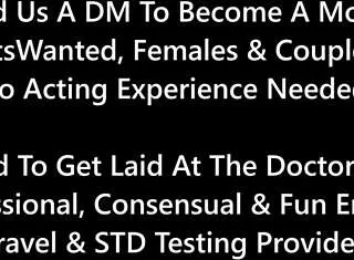 aria nicole shocked as dr rogue struts in nearly naked for kinky gyno exam!