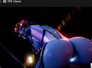 saga rides cock sucking while thicc goth squirrel gets anal pounded widowmaker style 🍑🔥😈