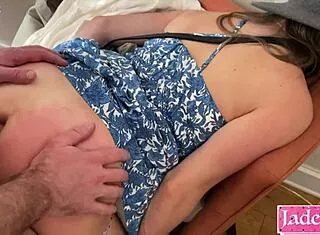 gf's anal slave training with rough creampie slaps