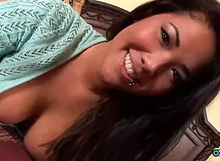 Asian big natural tits pierced nipples beauty takes rough doggystyle pussy hammering