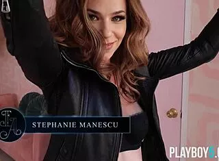 hey, check gorgeous milf stephanie manescu's playboy solo!
