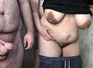 Slutty milf wife breeds with fat lovers' thick creampies