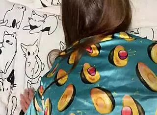 Stepdaughter preps for stepdad's overnight homemade fuck visit