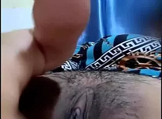 ASIAN HOUSEWIFE MOANS ON VIDEO CALL WHILE HUSBAND LICKS PUSSY!
