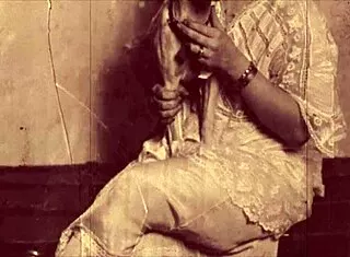 Dark lantern's vintage hairy beauty beaver retro pussy tease