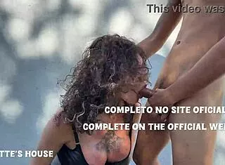 giant cock slams deep into sabrina prezotte's hungry trans ass