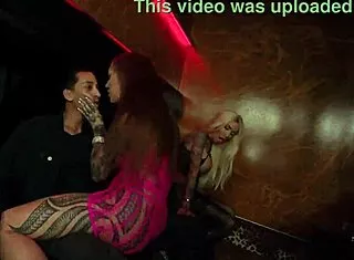 jennifer white vip stripper teases strips blows rides big tits ass in wild threesome bang