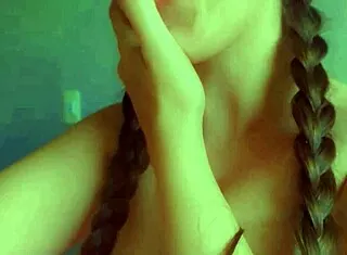 I'm so horny naughty student skirt up masturbating messy tongue out