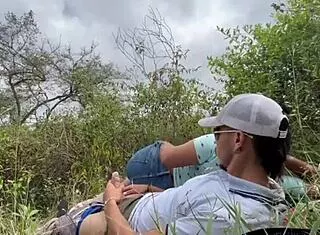 they pounded me hard atop mountain in real outdoor sex