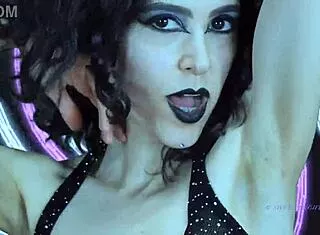 Rebecca diamante's mesmerizing shaved silky armpits mesmerize in femdom