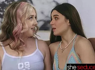 dean seduces pretty young milf in lingerie for wet pussy licking