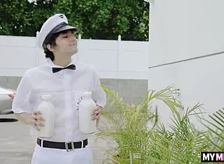 Milf Paris Muse workout milk surprise