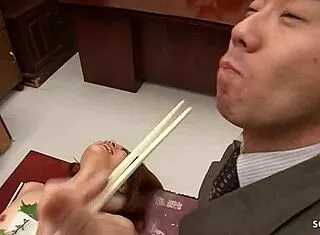 Japan Office Sushi Off Naked Teen Leads To Uncensored Gangbang Creampies