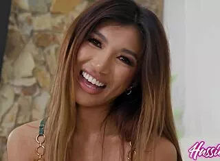 Clara trinity returns pint-sized asian spinner takes treyy vunt bareback