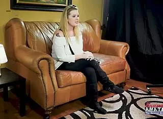 wanna see this curvy blonde stacie deepthroat with eye contact before facial?