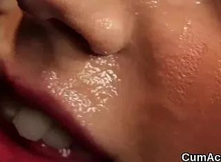 i crave that slutty bombshell's cum-drenched face and swallow