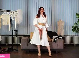 Big Tits Shaved Pussy Upskirt Miniskirt Heels Try-On Haul