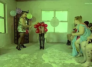 mistress april runs wild bdsm game show domination