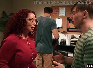 i can't believe red milf teacher kiki daire took both students' cocks