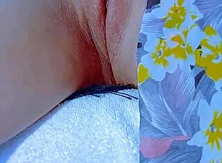 Beautiful Latina Teen Shoves Glass Dildo in Pink Wet Pussy!