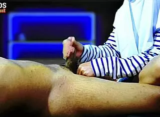 i got my neighbor's hot load after sloppy blowjob and handjob mess