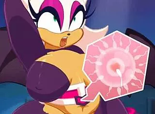 rouge the bat fucked hard in heroes outfit game!