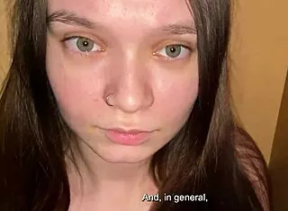 Frightened Stepdaughter Sucks Stepfather's Monster Cock in Closet Hiding Spot