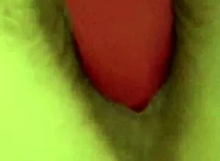 hey, watch this cute milf stretch her ass with huge dildo