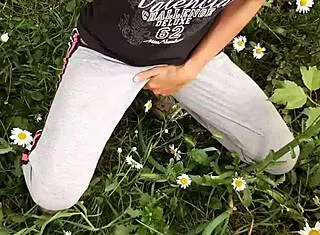 neighbor's daisy masturbation spied into orgasmic bliss