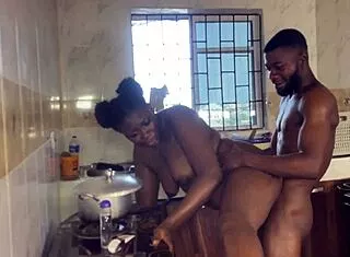 my ex gf drops by house curves shakin fuckin me kitchen hard
