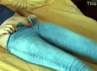i pull down jeans for stepson's thick cumshots deep in my fat ass