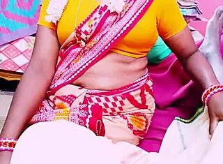 Grandfather ravishes grand stepdaughter in saree with epic blowjob cowgirl pounding and filthy Telugu dirty talk full video