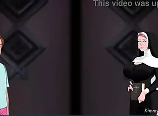 omg that huge white cock destroys nun in church gloryhole booth!