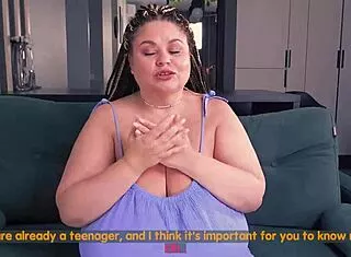 Busty Stepmom Teaches Anatomy Relieves Tension