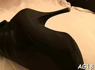 barely legal 18+ teens lick asses probe pussies with wild lesbian toy play