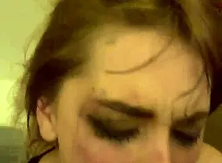 toilet piss whore swallows every drop of hot sperm 🤮💦