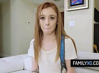 sexy redhead stepdaughter madi collins sucks cock like a pro pov daddy skills 😈🍆