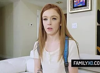 sexy redhead stepdaughter madi collins sucks cock like a pro pov daddy skills 😈🍆