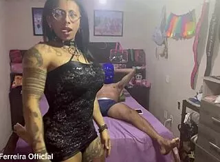 Isabelly Ferreira Crossdresses As Masked Boy Tease 😈👅