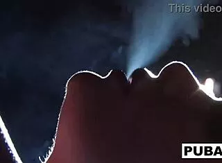 sexy shyla stylez smokes while teasing big tits fetish