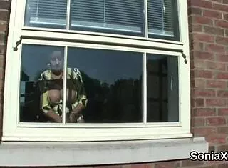 Unfaithful English MILF Lady Sonia Flaunts Massive Jugs in Lingerie Fetish