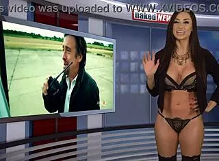 Reya Sunshine's Naked News Slow-Mo Striptease Reveal